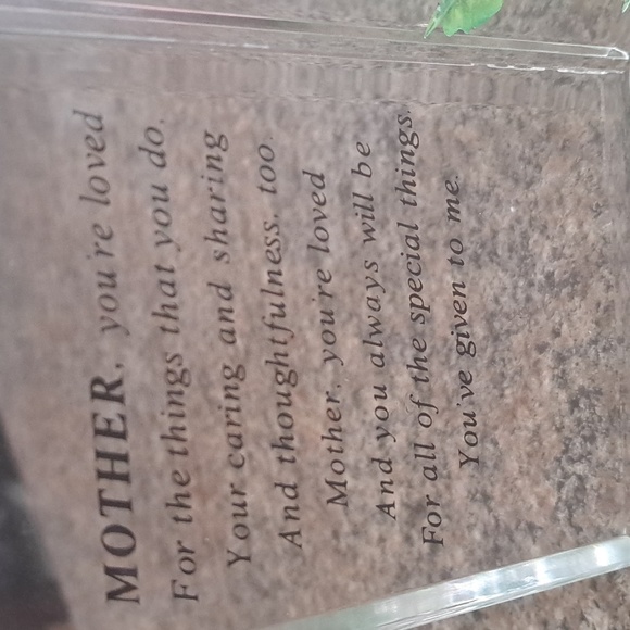 MOTHER'S PINK ROSE PLAQUE - Picture 2 of 3